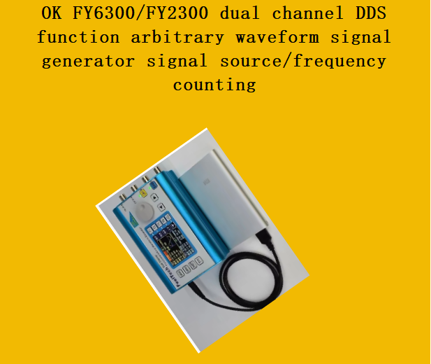 Function Arbitrary Waveform Generator - OK FY6300/FY2300 Zweikanal-DDS-Funktionsgenerator für Arbiträre Wellenformen,