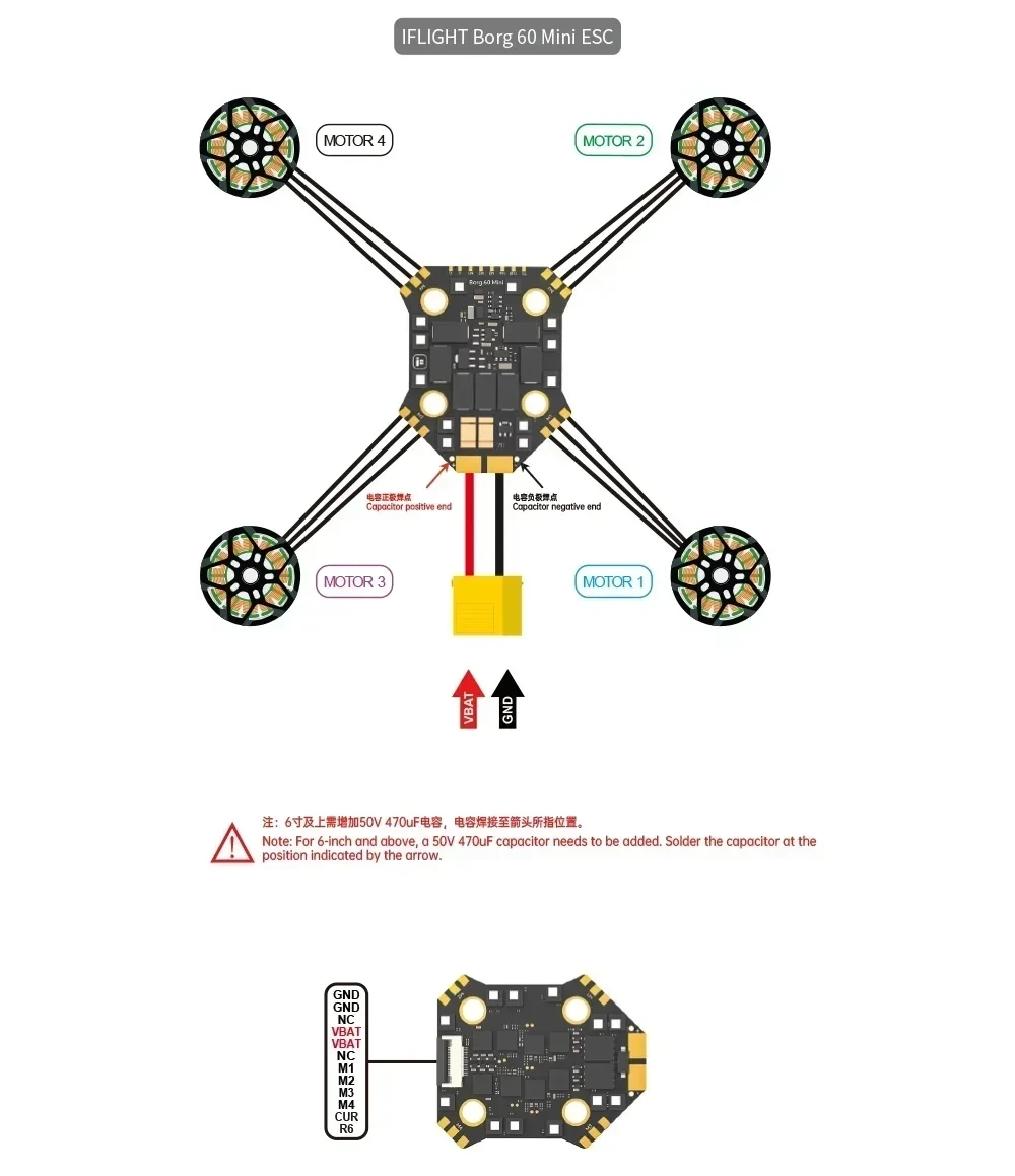 Fpv Flight Controller F7 Stack 60A - Iflight Borg F7 Mini-Stapel mit Borg