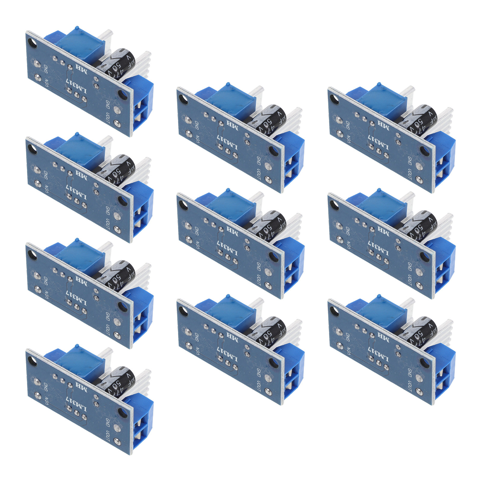 Linear Lab Power Supply Adjustable - 10 Stück einstellbare Spannungsreglermodule, stabiler DC-DC-Abwärtswandler,