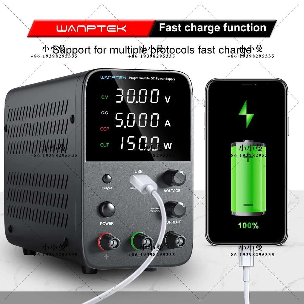 Programmable Dc Power Supply 30V 10A - Wanptek Programmierbares DC-Netzteil WPS3010H Labor-Wartungsarbeitsplatz 30V