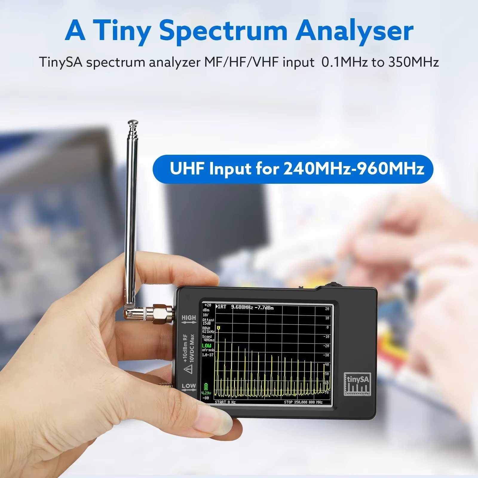 Verbesserter Tiny Spectrum Ana – Signal Generator Spectrum Analyzer Bewertung und Preis